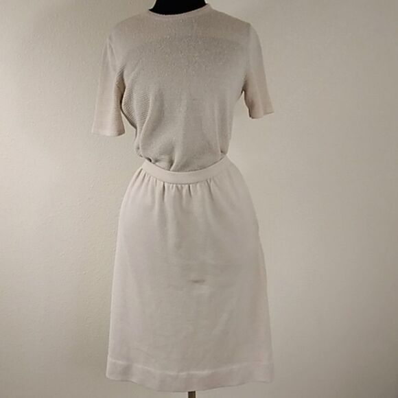 Vintage James Kenrob By Dalton Knit Tow Pc Skirt and Blouse Size M - Picture 2 of 13